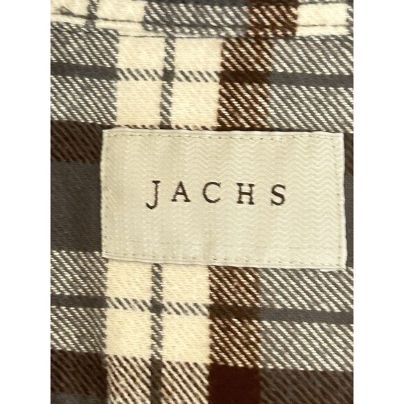 Jachs Mens XL Checkered Long Sleeve Button Down Shacket‎ Shirt - Picture 7 of 12